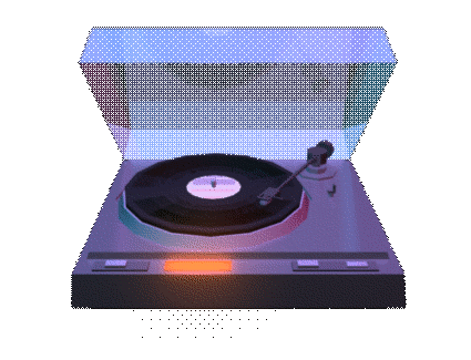 Spinning Record Player
